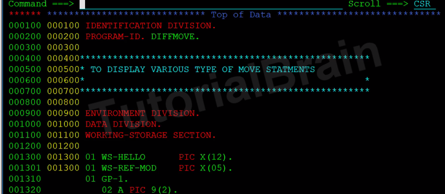 cobol string