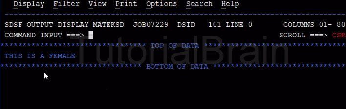TutorialBrain-Output of Evaluate condition - part 1