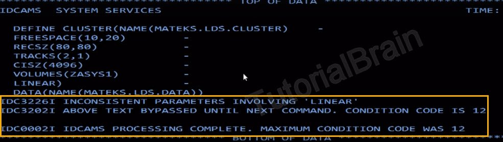 Vsam Tutorial VSAM LDS How to Create VSAM LDS — TutorialBrain