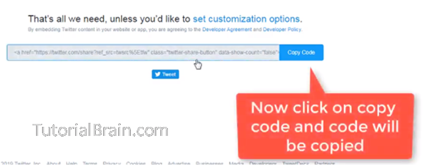 customization option