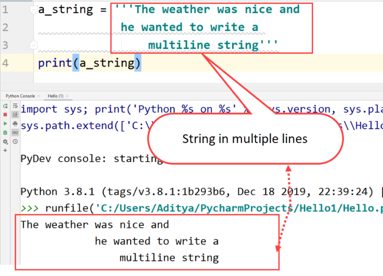 Python Strings — TutorialBrain