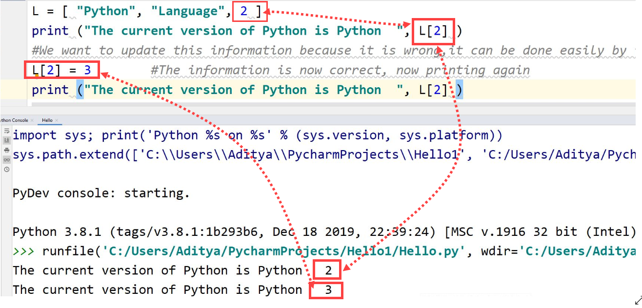 Python List — TutorialBrain