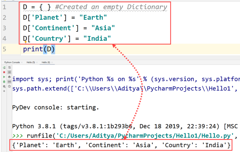 Python Dictionaries — TutorialBrain