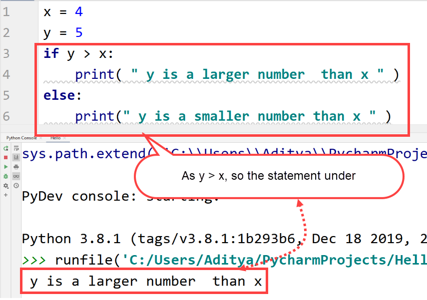 Python if else condition — TutorialBrain