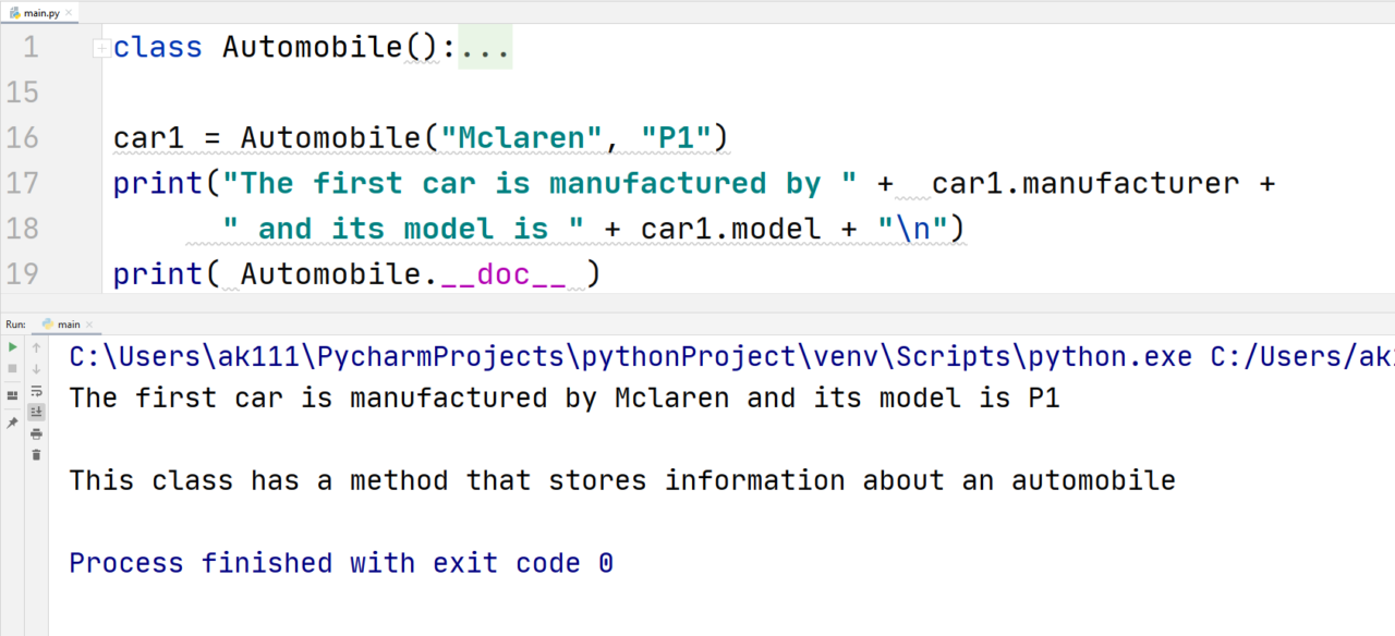 Python Classes — TutorialBrain