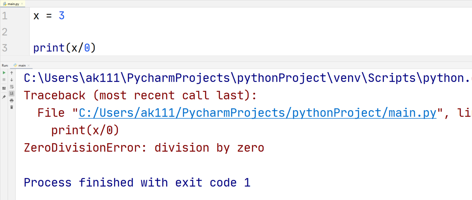 Python Exceptions — TutorialBrain