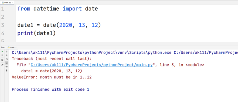 Python Dates — TutorialBrain