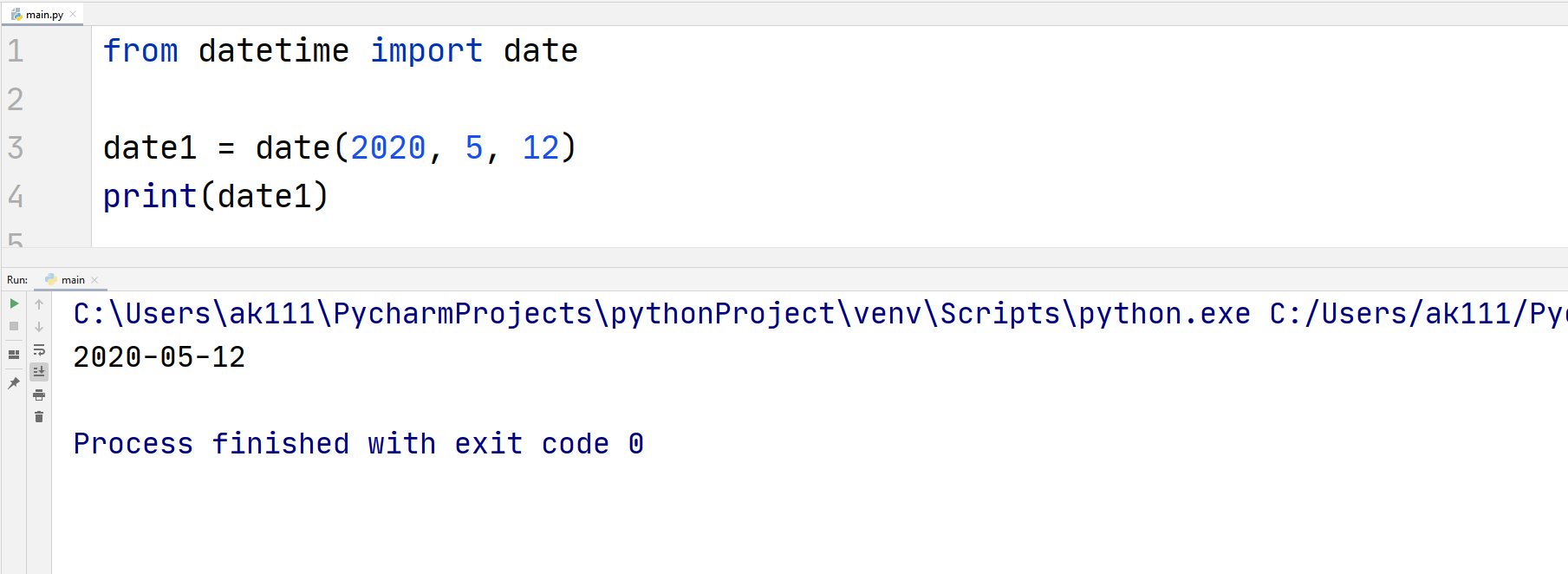 Python Dates — TutorialBrain