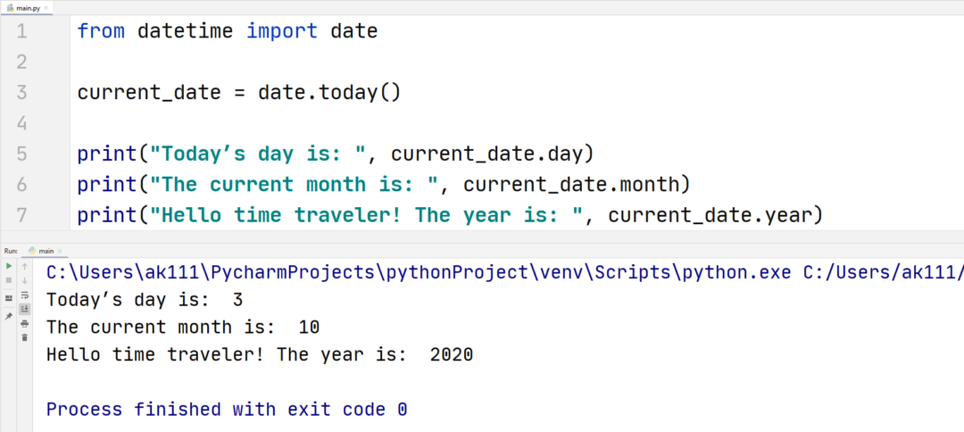 Python Dates — TutorialBrain