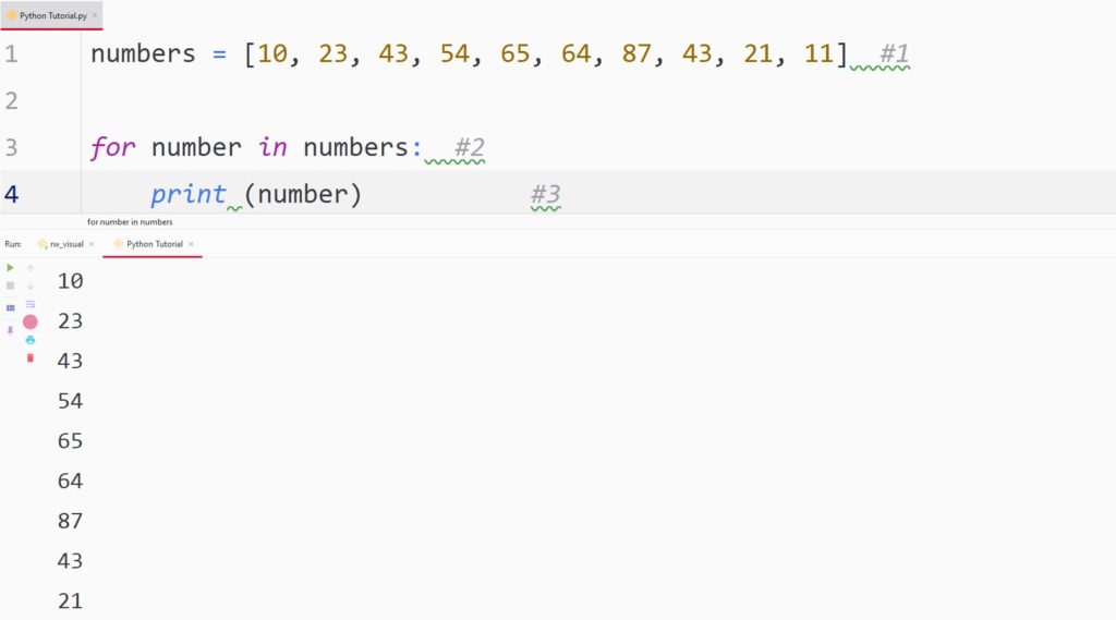 Python for loop