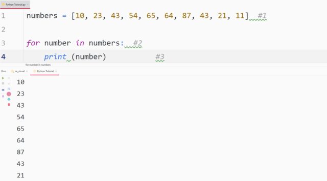 Python For Loop — TutorialBrain