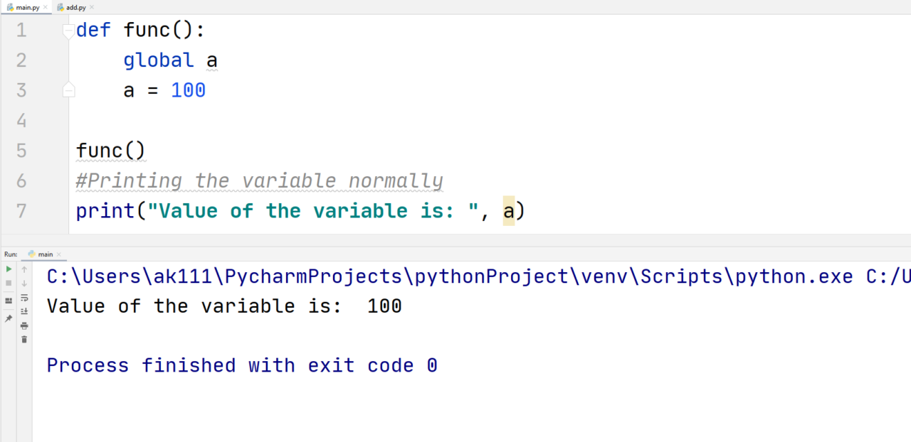 Python Scope — TutorialBrain