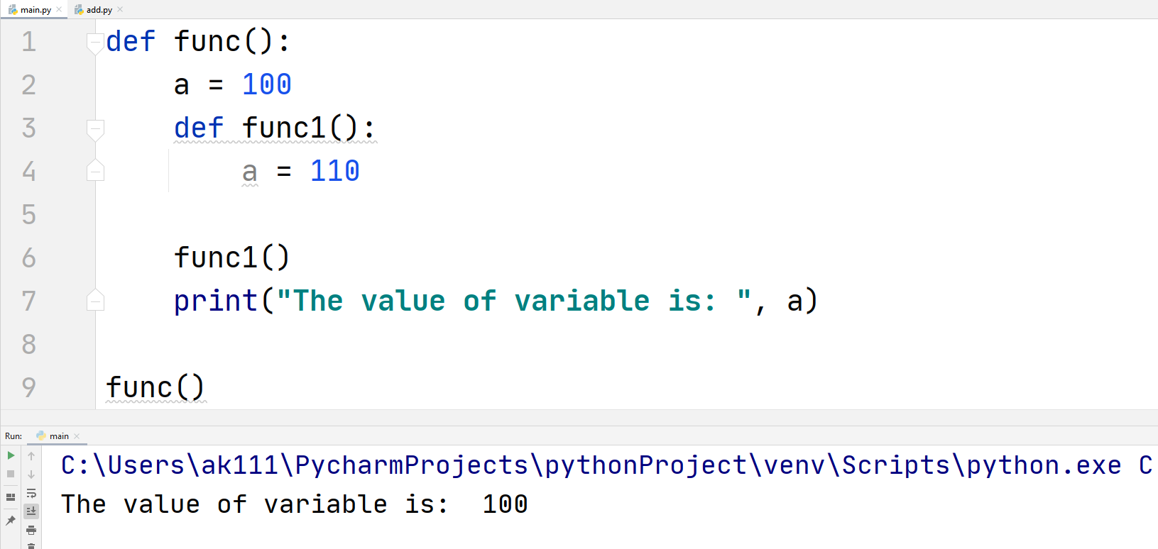 Python Scope — TutorialBrain