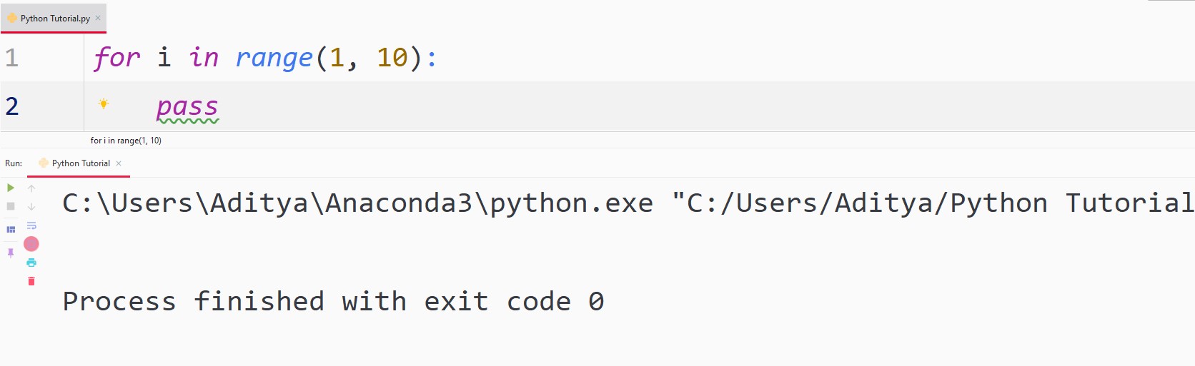 Python For Loop — TutorialBrain