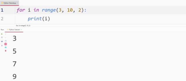 Python For Loop — TutorialBrain