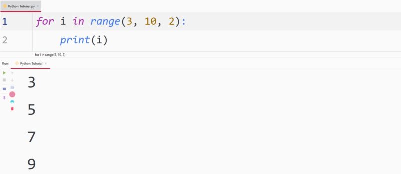 Python For Loop — TutorialBrain
