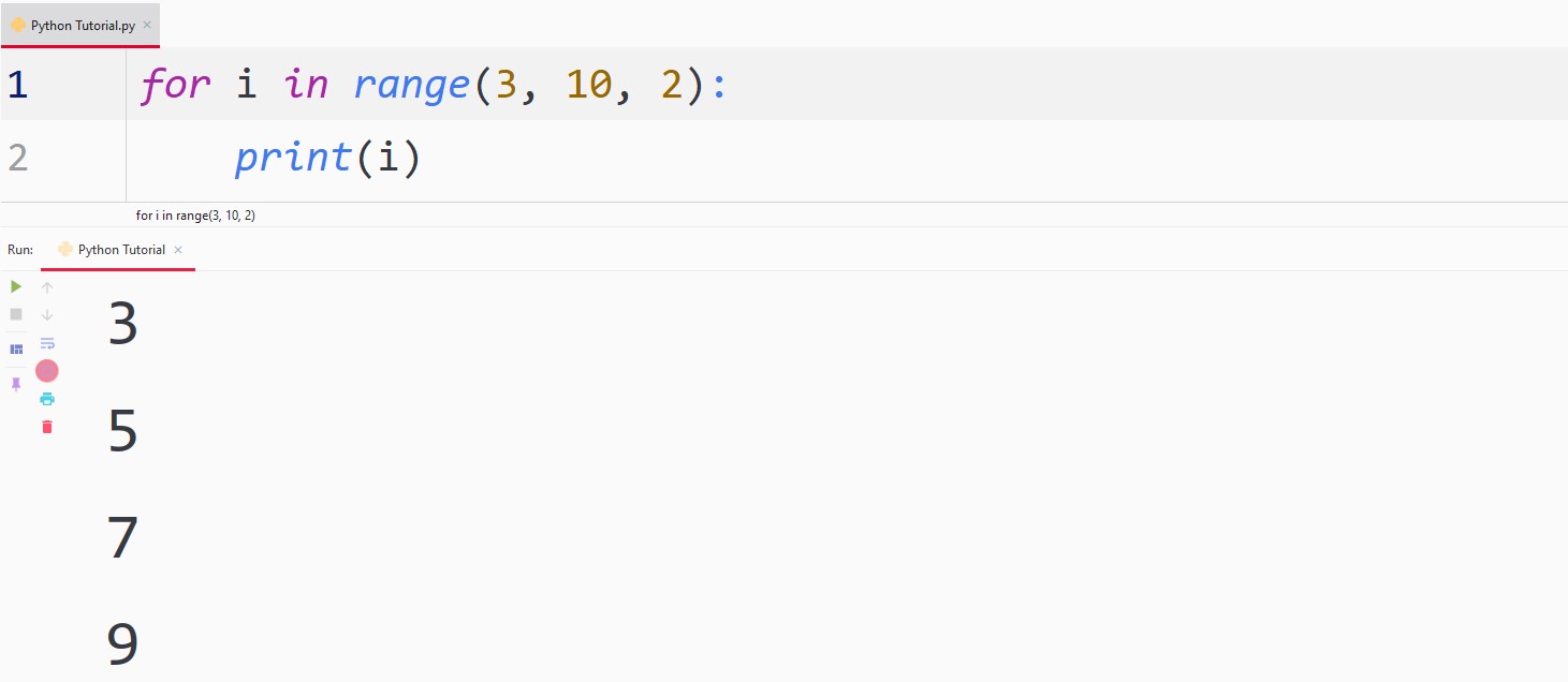 Python For Loop — TutorialBrain