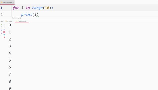 Python For Loop — TutorialBrain