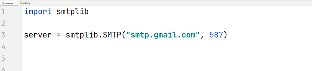 Python smtp library