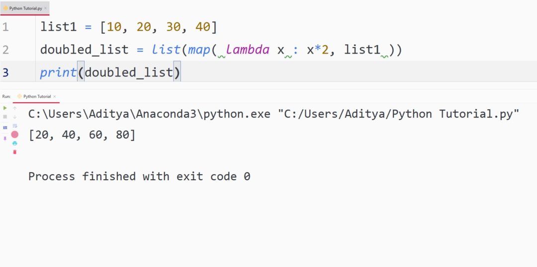 Python Lambda — TutorialBrain