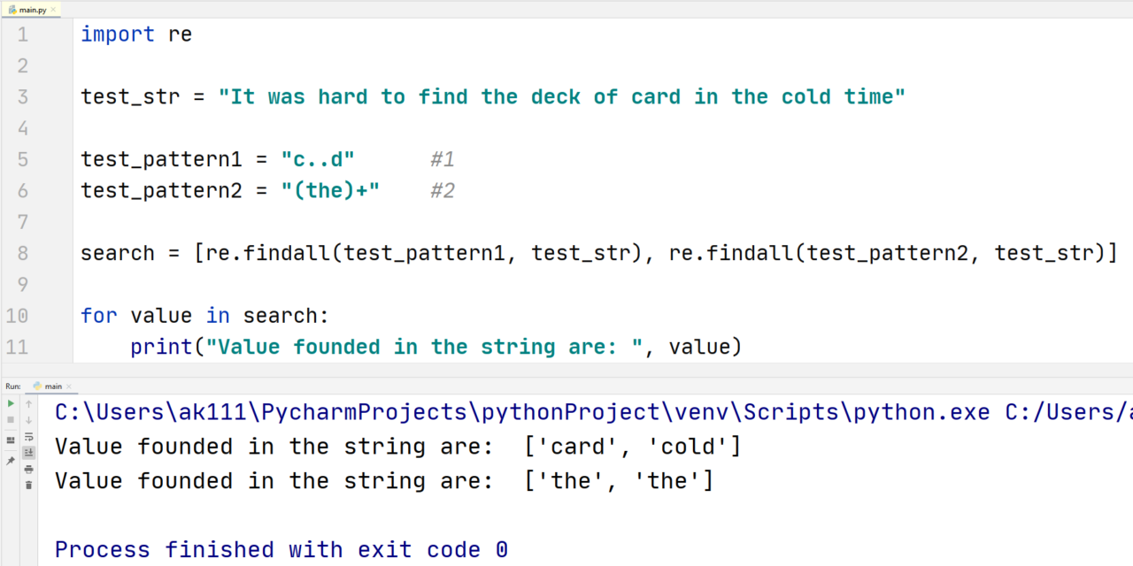 Python RegEx — TutorialBrain