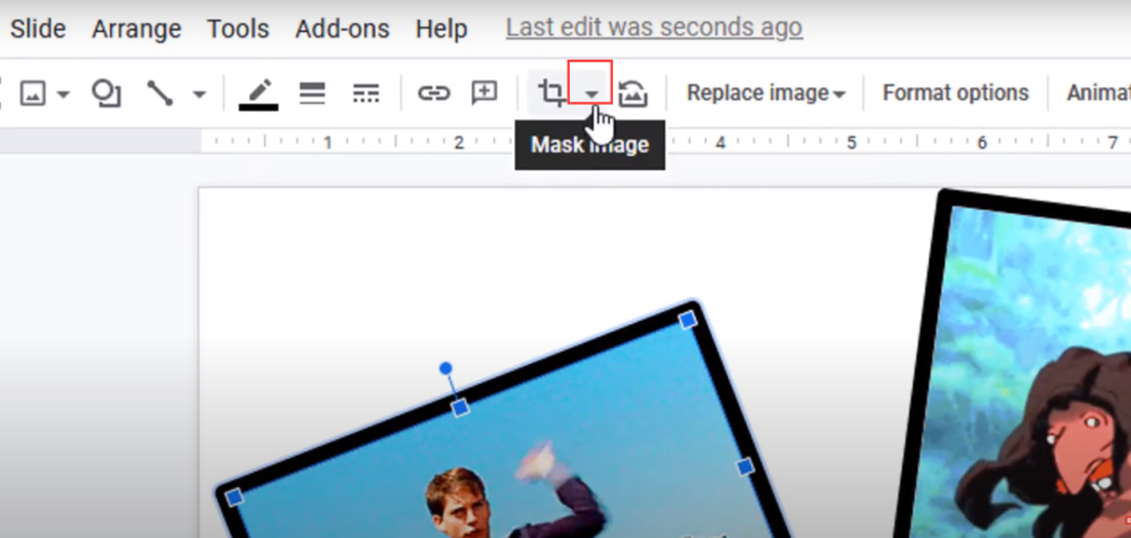Google slides mask image