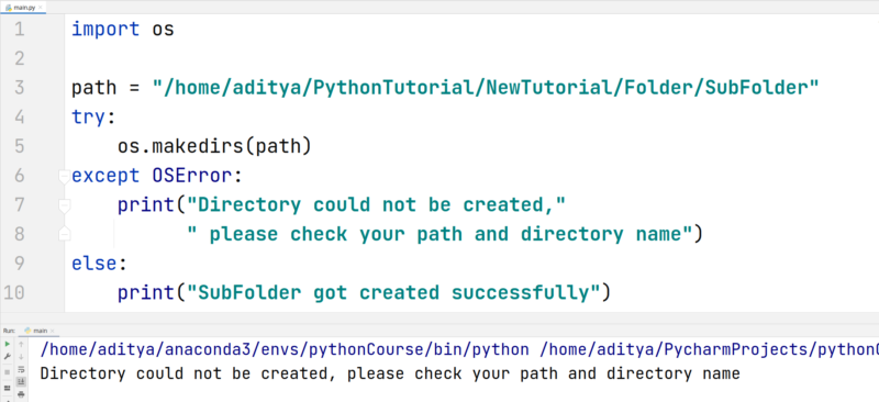 Python Create Directory โ TutorialBrain