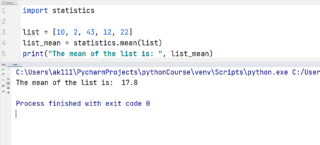 Python Statistics Module — TutorialBrain